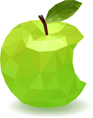 ポリゴン青リンゴ