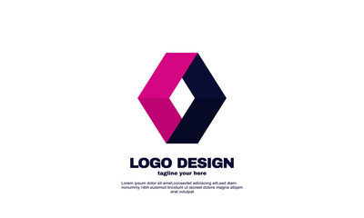 awesome business company inspiration logo design corporate brand identity vector
