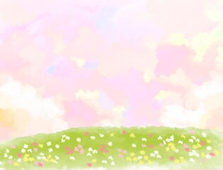 花畑の背景壁紙