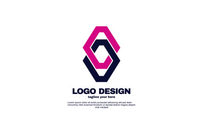 stock creative logo modern creative brand idea business company design colorful