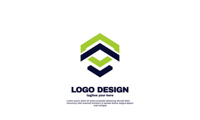 stock illustrator creative logo modern creative brand idea company business design