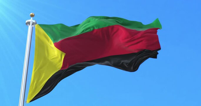 Flag of National Movement for the Liberation of Azawad, Mali. Loop