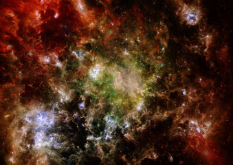 Obraz na płótnie Canvas Small part of an infinite star field