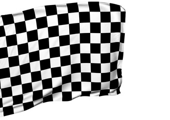 Obraz premium Background with waving racing flag