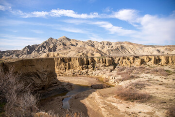 Beautiful canyon in the city of Sangachaly. Azerbaijan.