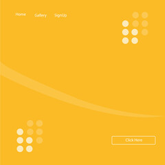 abstract orange background with circles