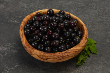 Fresh ripe sweet black currant