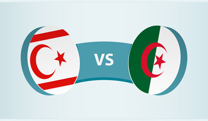 Northern Cyprus vs Algeria, team sports competition concept.