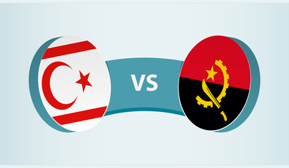 Northern Cyprus vs Angola, team sports competition concept.