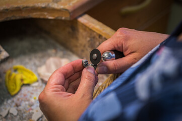 the master makes substitutes for natural teeth