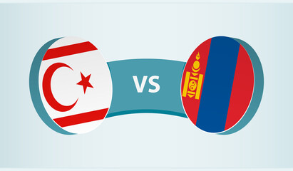 Northern Cyprus vs Mongolia, team sports competition concept.