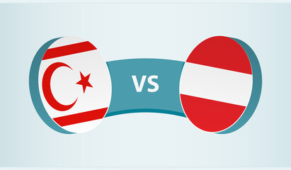 Northern Cyprus vs Austria, team sports competition concept.