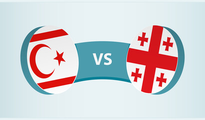 Northern Cyprus vs Georgia, team sports competition concept.