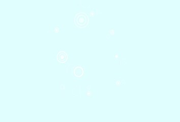 Light BLUE vector background with bubbles.