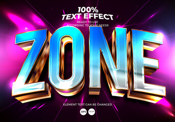 Zone Text Effect
