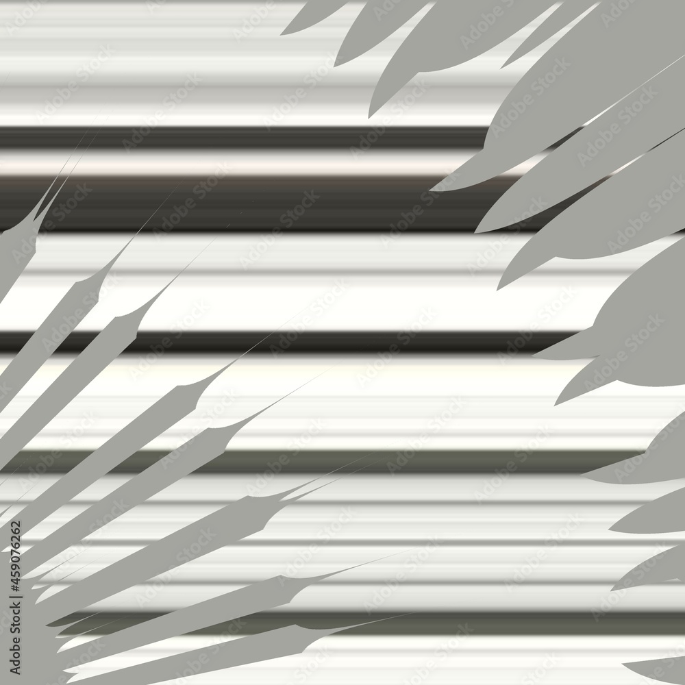 Aufkleber exploding 3d illustration surface view in shades of grey and white geometric design on a black backg