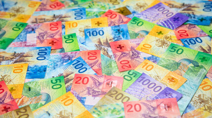 Fototapeta premium Swiss francs