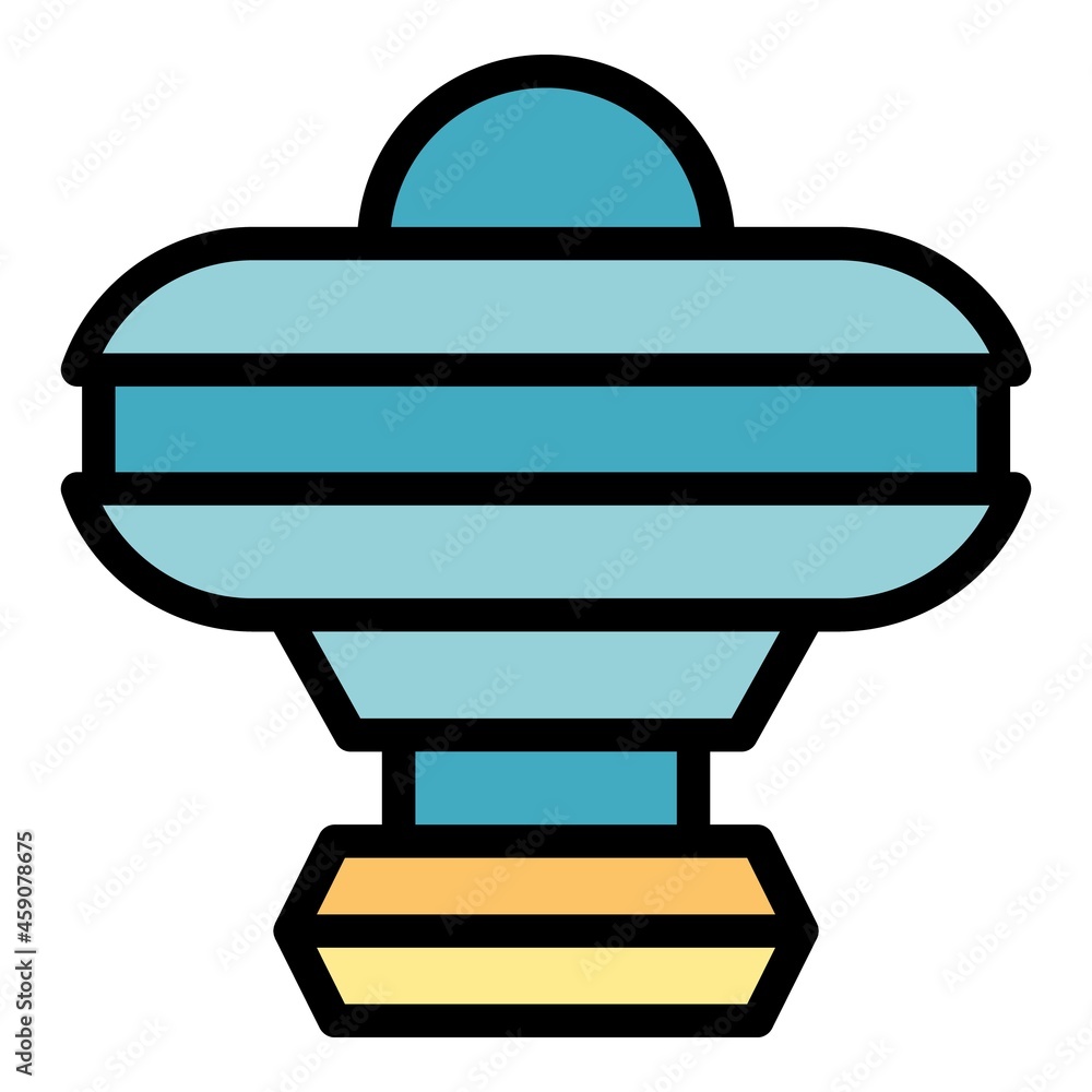 Poster Clean filter pool icon. Outline clean filter pool vector icon color flat isolated