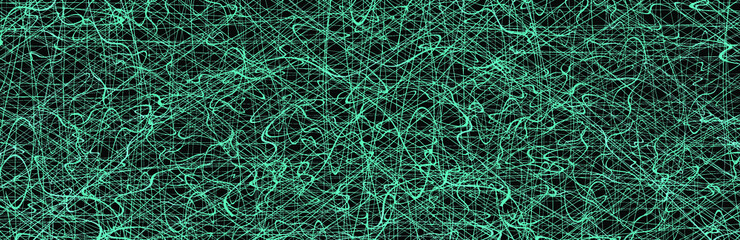 Blue chaotic lines background. Hand drawn lines. Tangled chaotic pattern. Vector illustration.