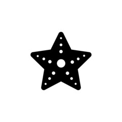 Obraz premium starfish icon, sea vector, beach illustration