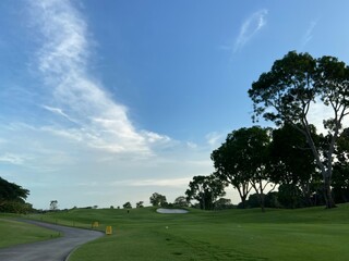 golf course in the summer