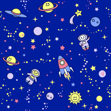 seamless pattern with space