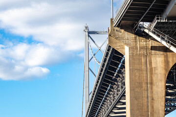 bridge over blue sky