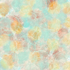 Obraz premium colorful watercolor paint blue,yellow ,orange and green vintage tone color style background 