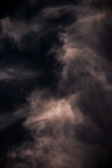 Obraz premium Stars In The Night Cloudy Sky