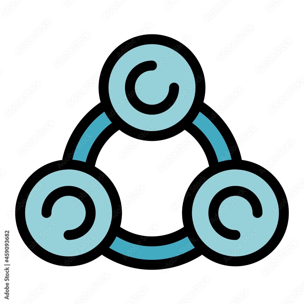 Poster power adaptation icon. outline power adaptation vector icon color flat isolated