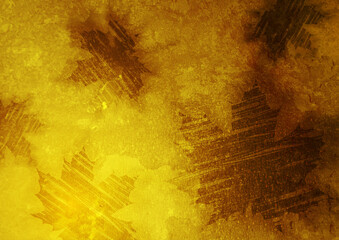 Grunge stone texture maple leaf abstract autumn background. Vector design