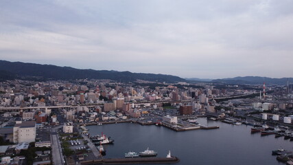 山口県周南市コンビナート！瀬戸内海の風景と街並みと