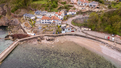 View towards the 'Cary Arms' Torquay and Babbacombe Beach