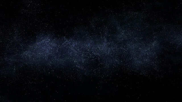 Dark Space And Bright Stars Background Flight Seamless Animation