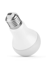 LED bulb isolated on white. 3D rendering illustration.