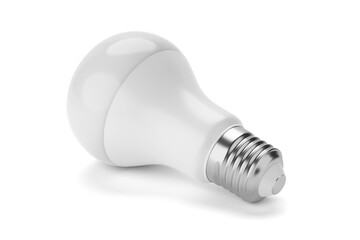 LED bulb isolated on white. 3D rendering illustration.