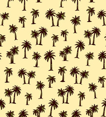 Palm tree. Vector drawing