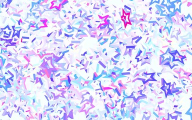 Light Multicolor vector texture with beautiful stars.