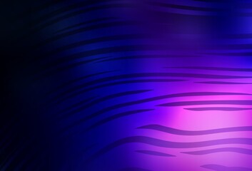 Dark Purple vector blurred shine abstract background.
