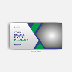 Modern and creative  health care and fitness  social media post for sale.