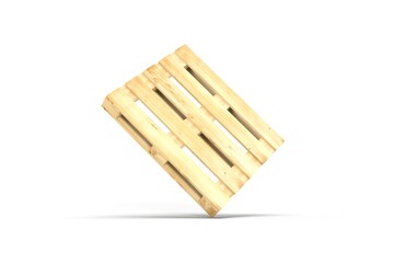 Palette Europe sur fond blanc - Rendu 3D