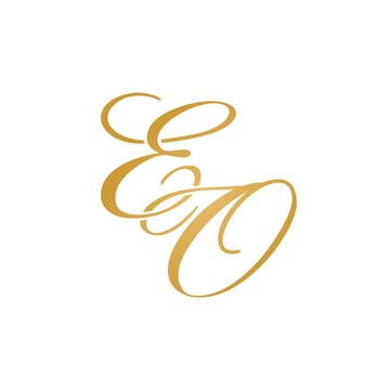 EO initial monogram logo