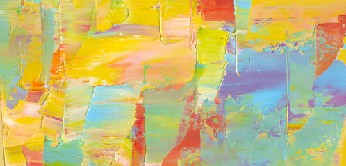 Oil painting textures as coloured abstract background, wallpaper, pattern, art print, etc. High detail.