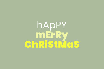 Happy Merry Christmas typography text poster, and t-shirt vector design.  Holiday Concept