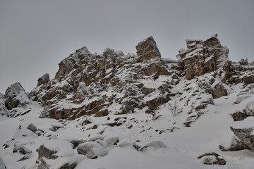 Christmas in the mountains. The Taganay National Park