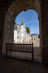 Fototapeta premium Beauvais, Palais épiscopal, Cour intérieure.