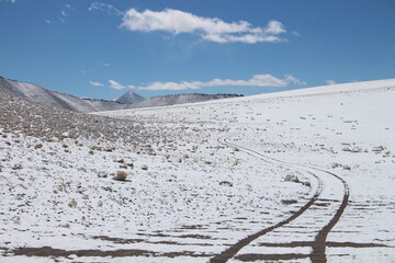 incredible volcanic and desert landscape of the Argentine Puna