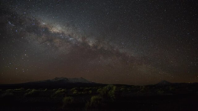 primal earth images milkyway setting over mountains 