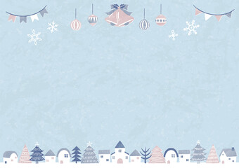 illustration of winter and christmas