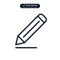 pencil icon symbol template for graphic and web design collection logo vector illustration